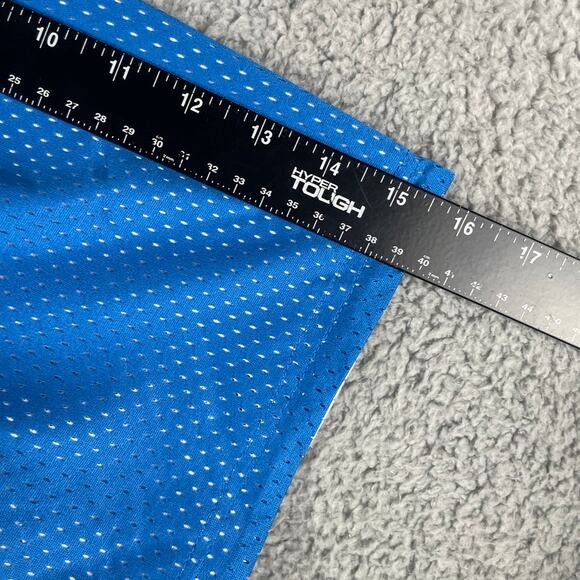 Detroit Tigers Men's Medium Blue White Agusta Reversible Flag Football Jersey - Picture 5 of 11